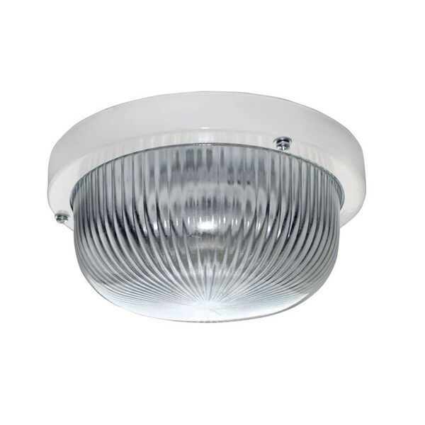Светильник накладной Ecola Light, LED, GX53, IP65, 18,5х18,5х8,5 см, стекло, белый