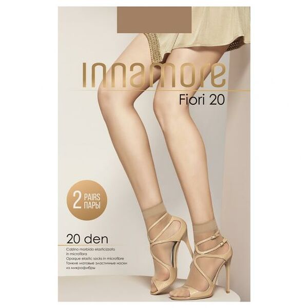 Носки Innamore Fiori daino, 20 den, 2 пары