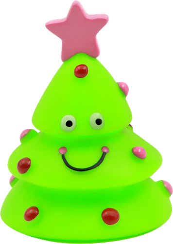 Игрушка для животных Новогодняя елка, 6,5см