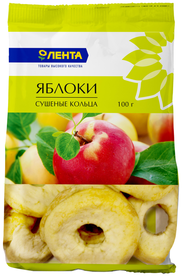 

Яблоки сушеные ЛЕНТА кольца