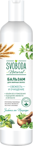 

Бальзам для волос Svoboda Natural Свежесть и очищение