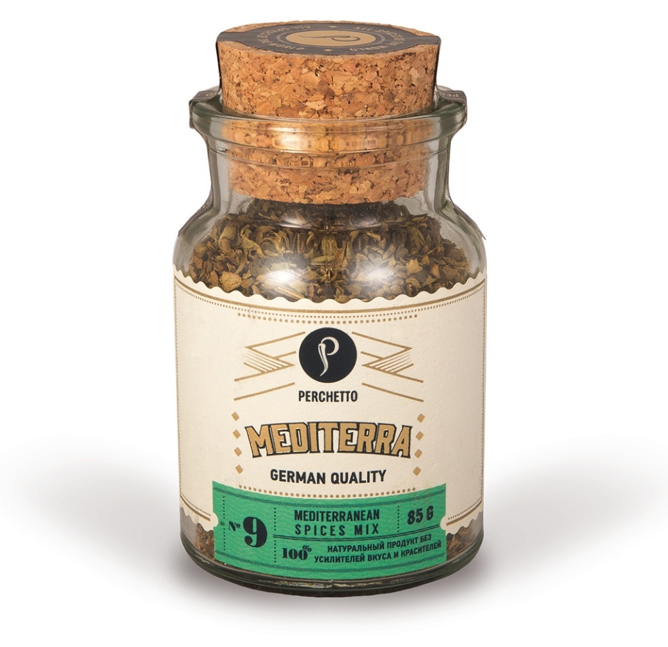 

Приправа Perchetto Mediterra № 9 - смесь специй для средиземноморских блюд 253 г