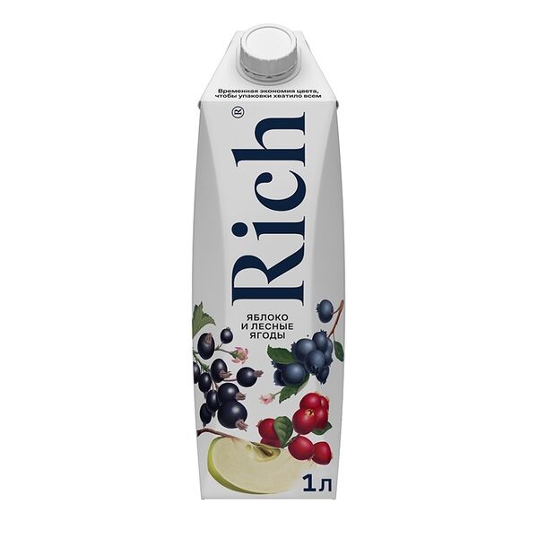 Нектар Rich Яблоко и Лесные ягоды 1л
