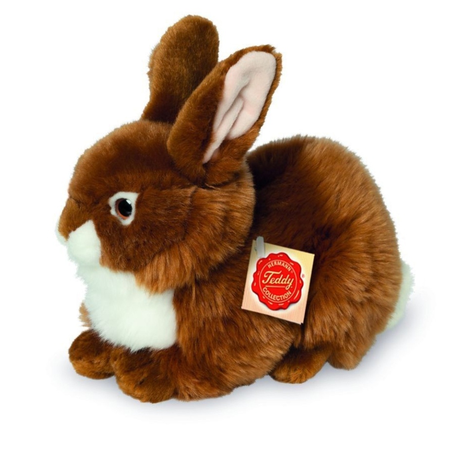

Игрушка мягкая «Кролик сидящий коричневый», Teddy-Hermann, 1 шт., 25 см, Германия