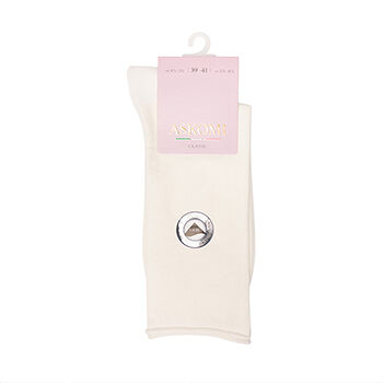 Носки женские ASKOMI Classic АG-7970 цвет молочный р.25 (39-41), Россия