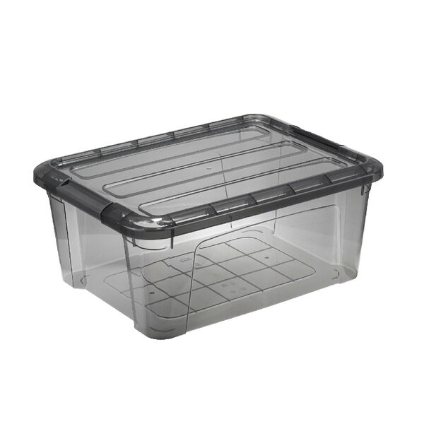 Контейнер для хранения IDEA с замками, 11 л, темный