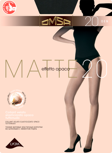 

Колготки женские OMSA Matte 20 den nero 2