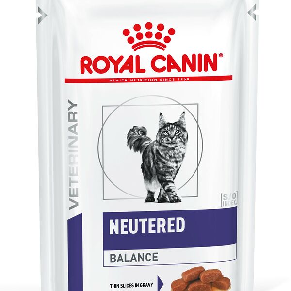 Royal Canin Neutered Weight Balance пауч для кастрированных котов и кошек (кусочки в соусе) Диетический