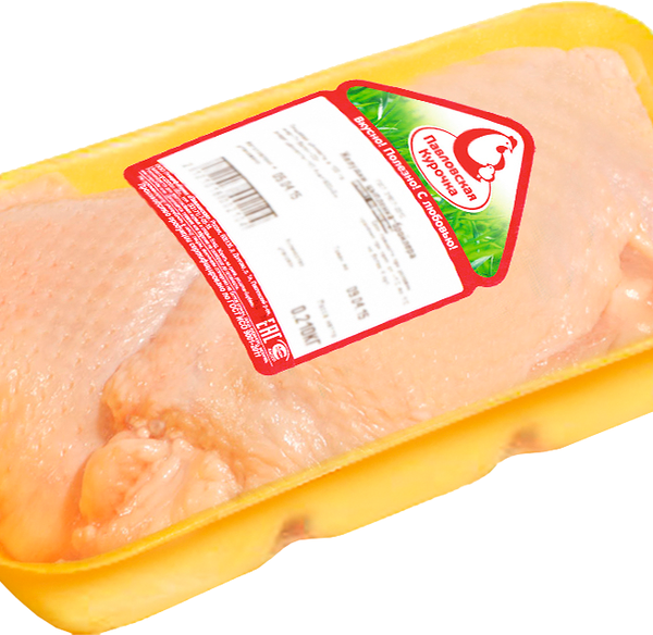 Бедро куриное ПАВЛОВСКАЯ КУРОЧКА охл. подложка вес до 1.4 кг