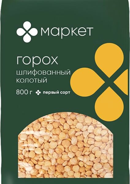 Горох Маркет Шлифованный колотый 800г