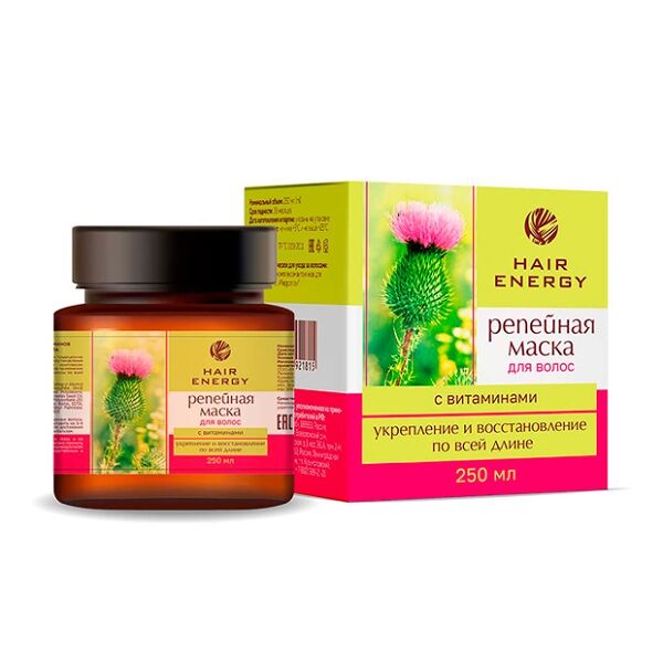 ПРИРОДНЫЙ Маска д/волос репейная с вит 