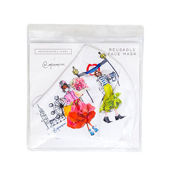 Маска для лица Heathcote & Ivory Meredith wing Reusable Face Mask многоразовая в герметичном пакете, Китай