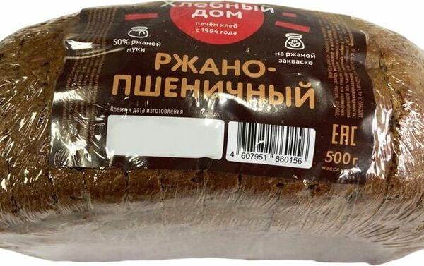 Хлеб Хлебный Дом ржано-пшеничный нарезка 500г
