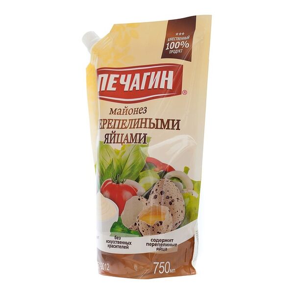 Майонез Печагин с перепелиными яйцами 50%