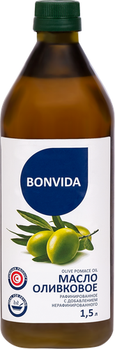 

Масло оливковое BONVIDA Olive Oil рафинированное 1.5 л
