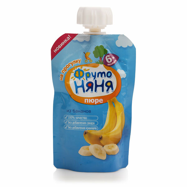 Пюре из бананов ТМ ФрутоНяня