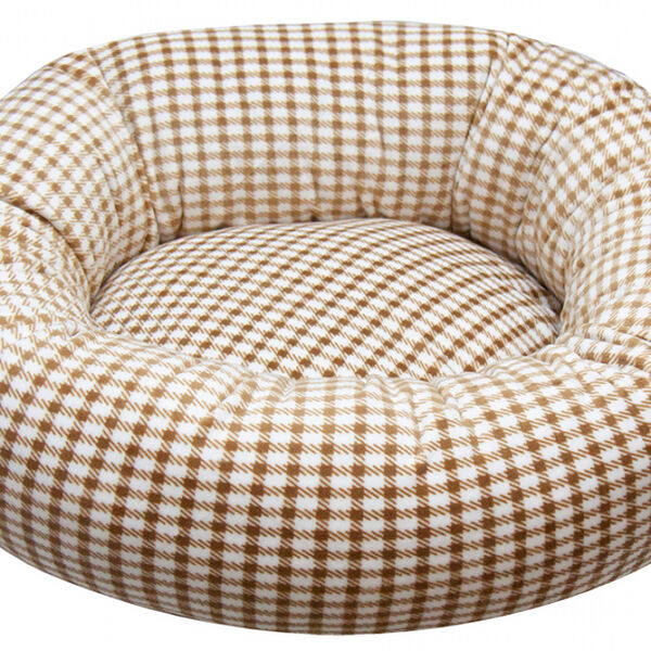 Лежанка для собак Зооник со съемным чехлом круглая 52х52х14 см