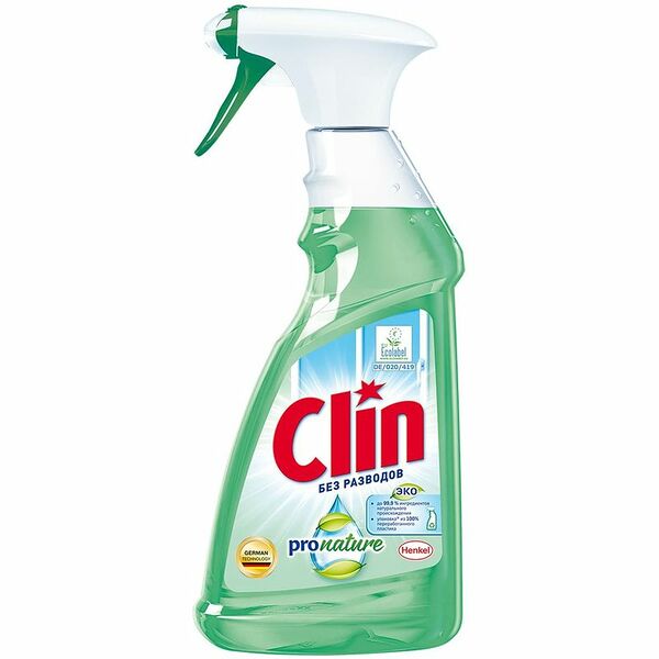 Средство для мытья окон и зеркал Clin Pro Nature