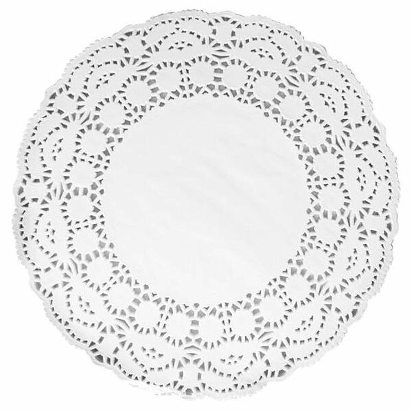 Салфетки ажурные одноразовые белые 50 листов, 26 см