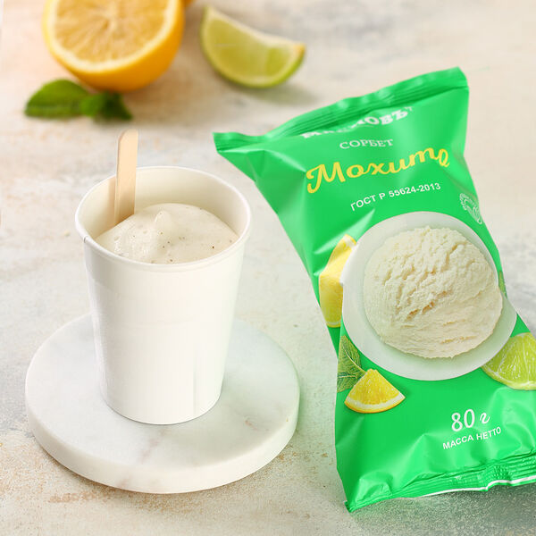 Сорбет Мохито Гост лимон-лайм с мятой МясновЪ Ферма