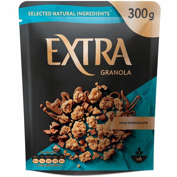 Гранола-мюсли Extra хрустящая с молочным шоколадом, 300г