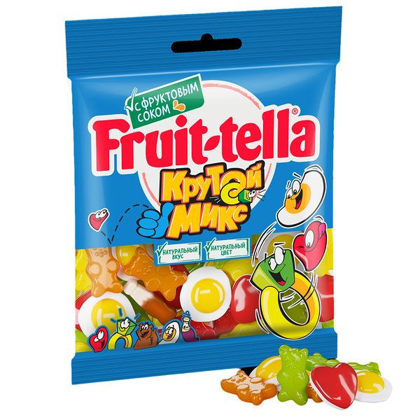 Жевательный мармелад Fruittella ассорти, 70г