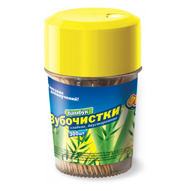 

Зубочистки Фрекен Бок бамбуковые, 300 шт.