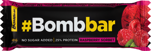 

Батончик протеиновый BombBar глазированный Малиновый сорбет 40 г