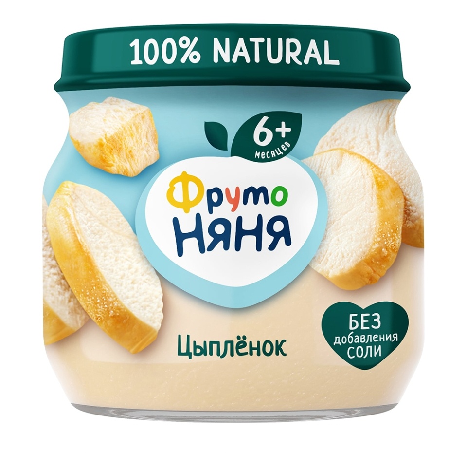 

Пюре ФрутоНяня цыпленок с 6 месяцев 80 г Россия