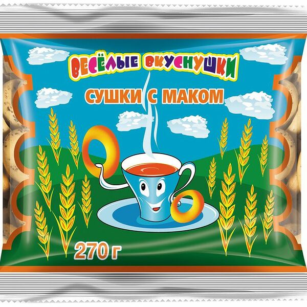 Сушки Каравай Веселые вкуснушки с маком 270г