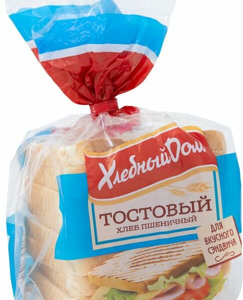 Хлеб Хлебный Дом тостовый пшеничный, 350г