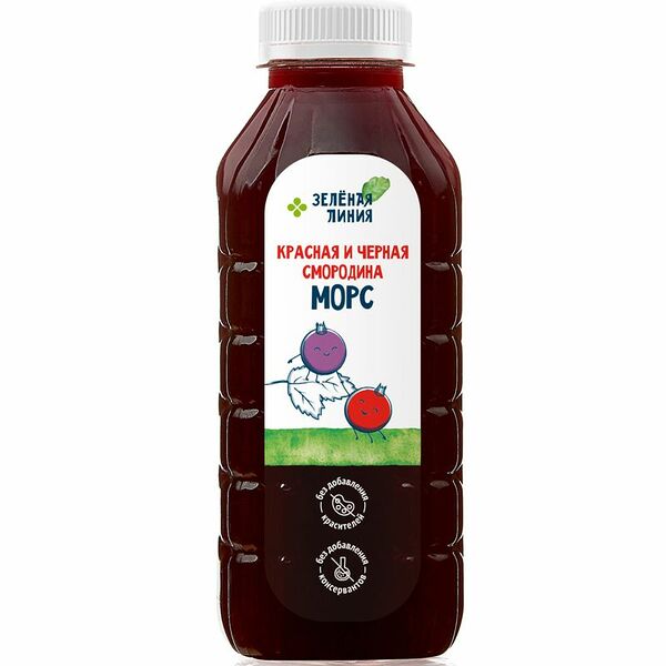 Морс из красной и черной смородины Зелёная Линия