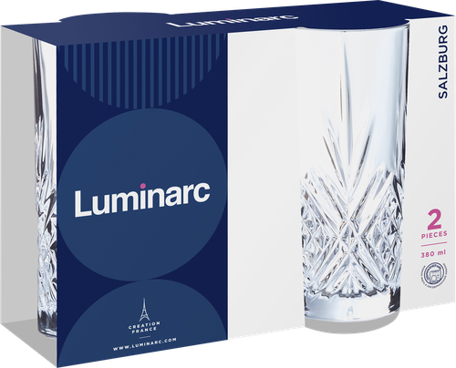 

Набор стаканов LUMINARC Зальцбург высокие 380мл, стекло, 2шт