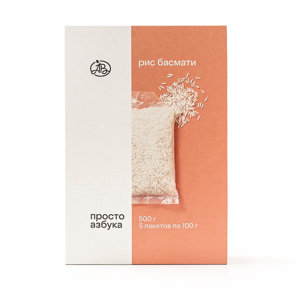 

Рис басмати, «Просто Азбука», 5х100 г, в пакетиках, Россия