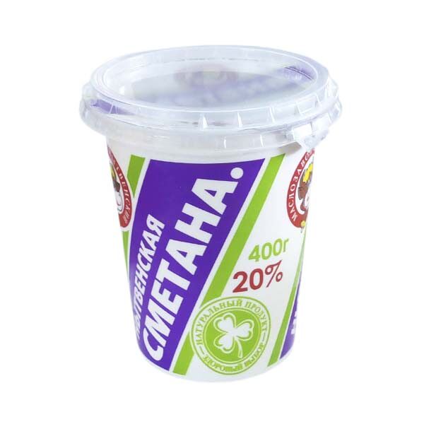 Сметана Нытвенская 20% 400гр пл/ст