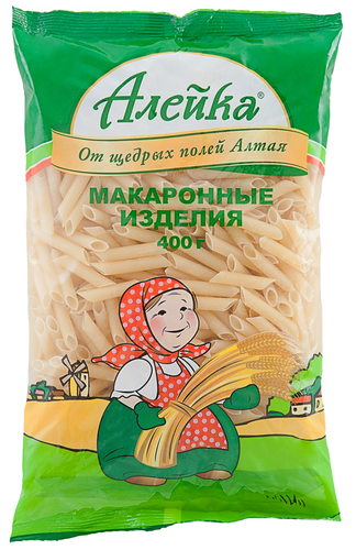 

Макароны АЛЕЙКА Перья рифленые №4 группа В высший сорт, 400г