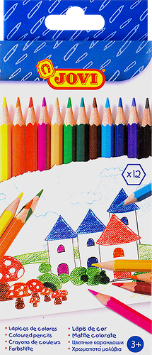 Карандаши цветные Jovi дерево,12 цветов