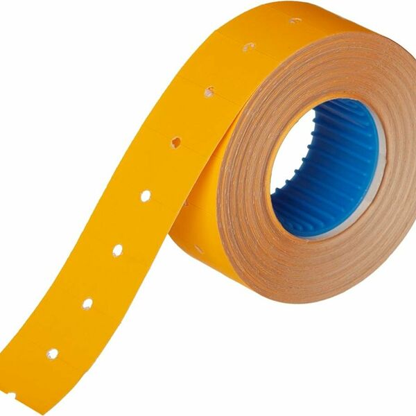 Этикет-лента 21,5х12 оранж прям 1000шт/рул 10рул/уп