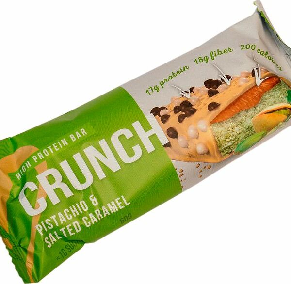 BootyBar Протеиновый батончик Crunch 60 г Фисташки с солёной карамелью 1 шт