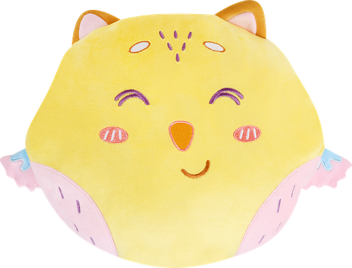 Игрушка-подушка мягкая BIGGA Сова с пледом внутри, Арт. 660504A