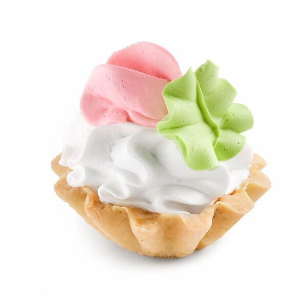 Корзиночка с белковым кремом