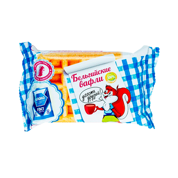 Вафли Конфетки-Бараночки Бельгийские со сгущенкой 75 г
