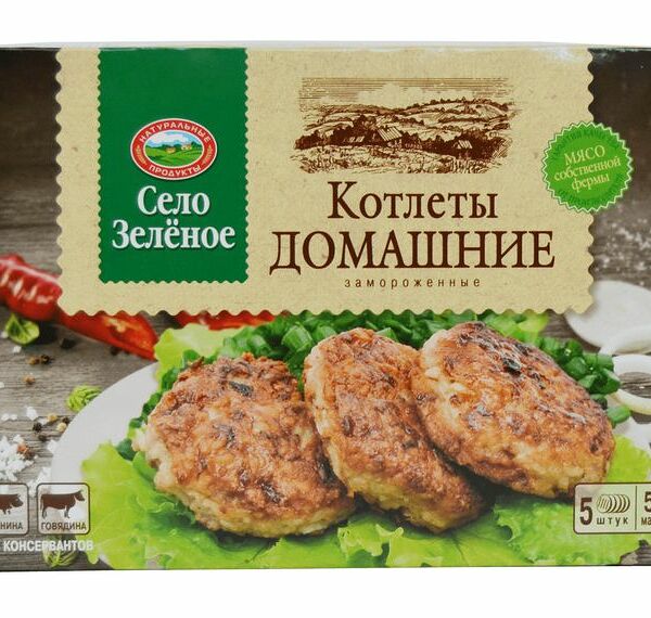 Котлеты Село Зелёное Домашние категория В замороженные 500 г