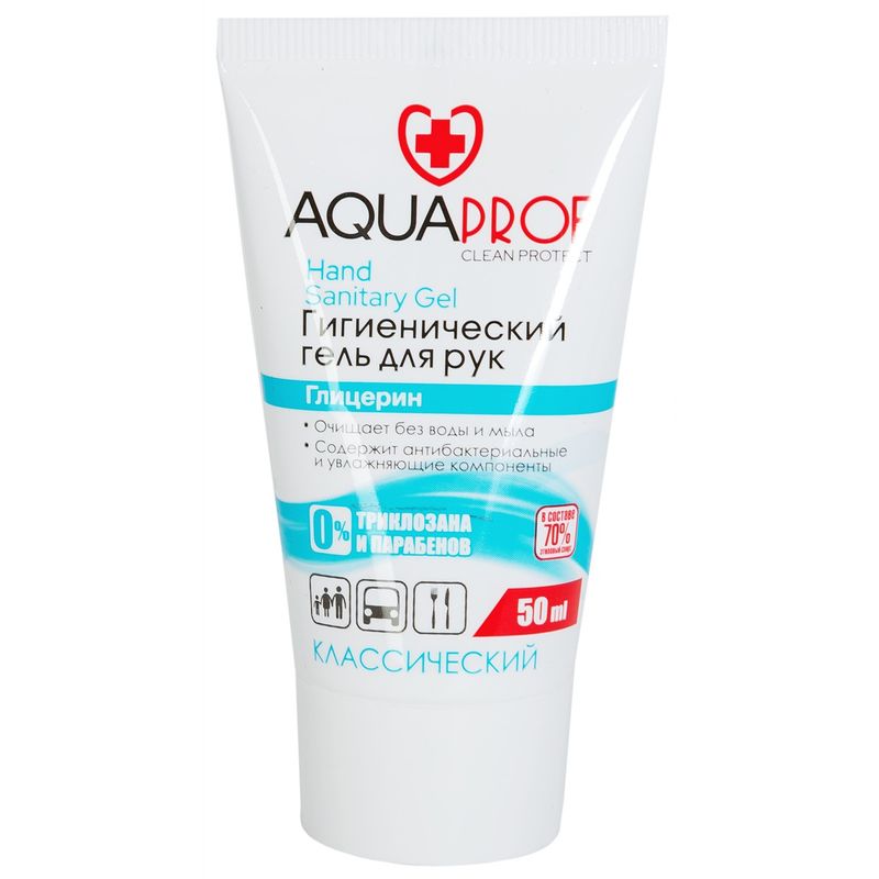 

Гель для рук гигиенический Aquaprof Классический 70% 50 мл