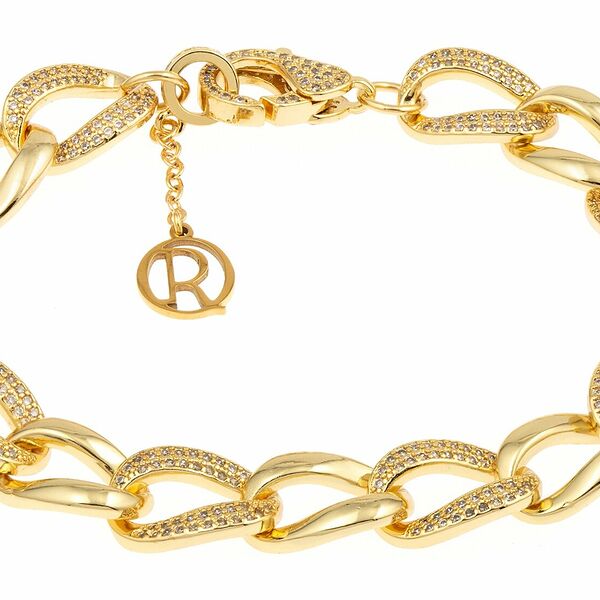 RONDA O/W 22/23 229Br Браслет, ювелирный сплав, фианиты, золочение, р.20