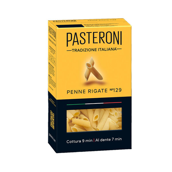 Изделие макаронные Pasteroni Перья рифленые №129 грА в/с 400г
