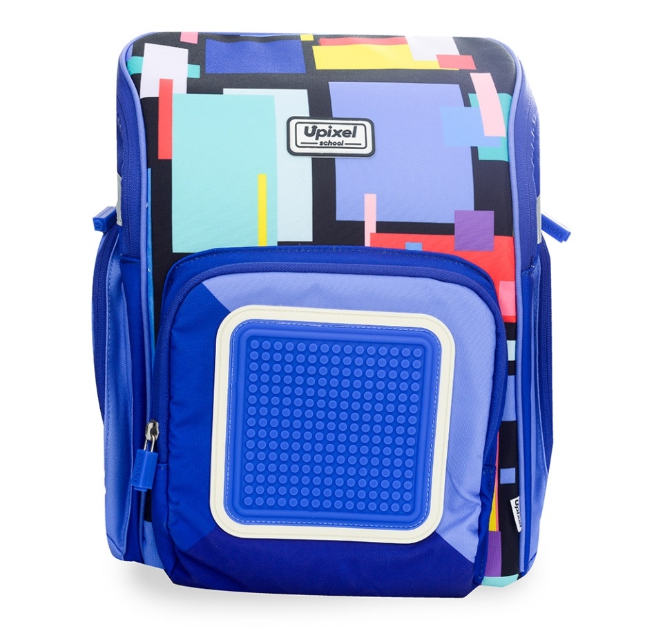 

Рюкзак школьный UPixel Funny Square School синий