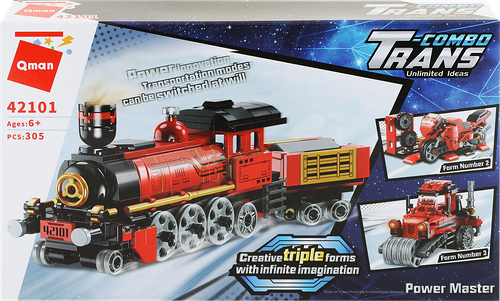 Конструктор QMAN Транспорт, 305 деталей