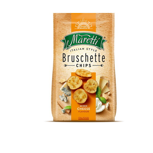 Брускетти Хлебные Маретти Смесь сыров 70г