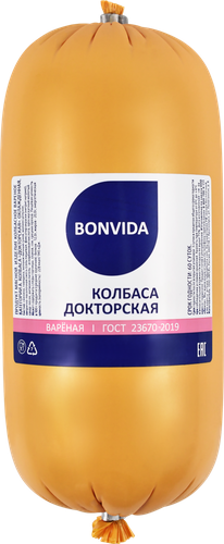 

Колбаса вареная BONVIDA Докторская ГОСТ, весовая